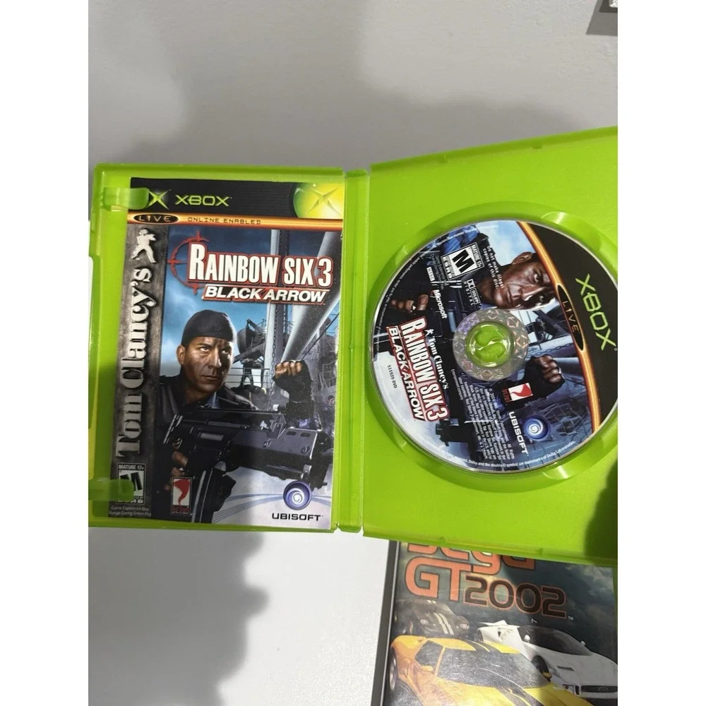 Lot of 4 Original Xbox Games - Tested and Working Matrix Rainbow 6 Sega GT Ninja